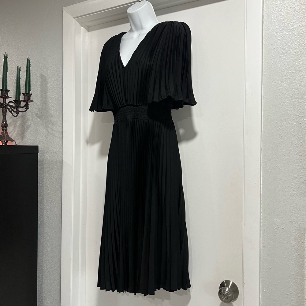 Black Pleated Dress